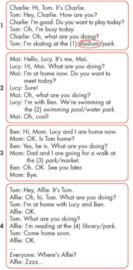 Tiếng Anh lớp 4 Unit 4 lesson 3 trang 54 iLearn Smart Start 7 1