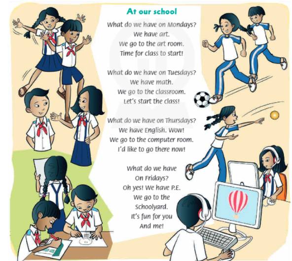 Tiếng Anh lớp 4 Unit 4 lesson three trang 34 Family and Friends 1 1