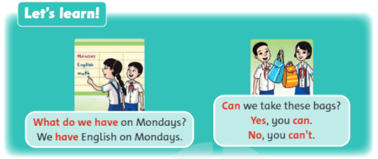 Tiếng Anh lớp 4 Unit 4 lesson two trang 33 Family and Friends 1 1