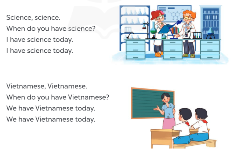 Tiếng Anh lớp 4 Unit 7 lesson 3 trang 54, 55 Global Success 2 1