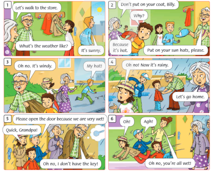 Tiếng Anh lớp 4 Unit 7 lesson one trang 54 Family and Friends 2 1