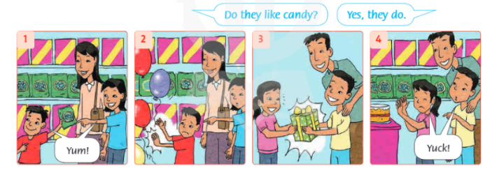 Tiếng Anh lớp 4 Unit 8 lesson two trang 61 Family and Friends 2 1