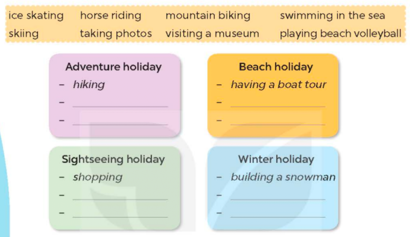 Tiếng anh lớp 5 Extension activities trang 76, 77 Global Success 0 1