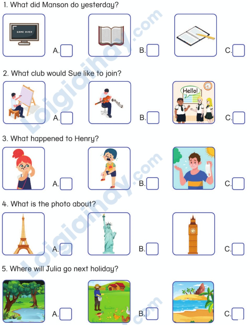 Tiếng anh lớp 5 Final test trang 130 Phonics Smart 2 2