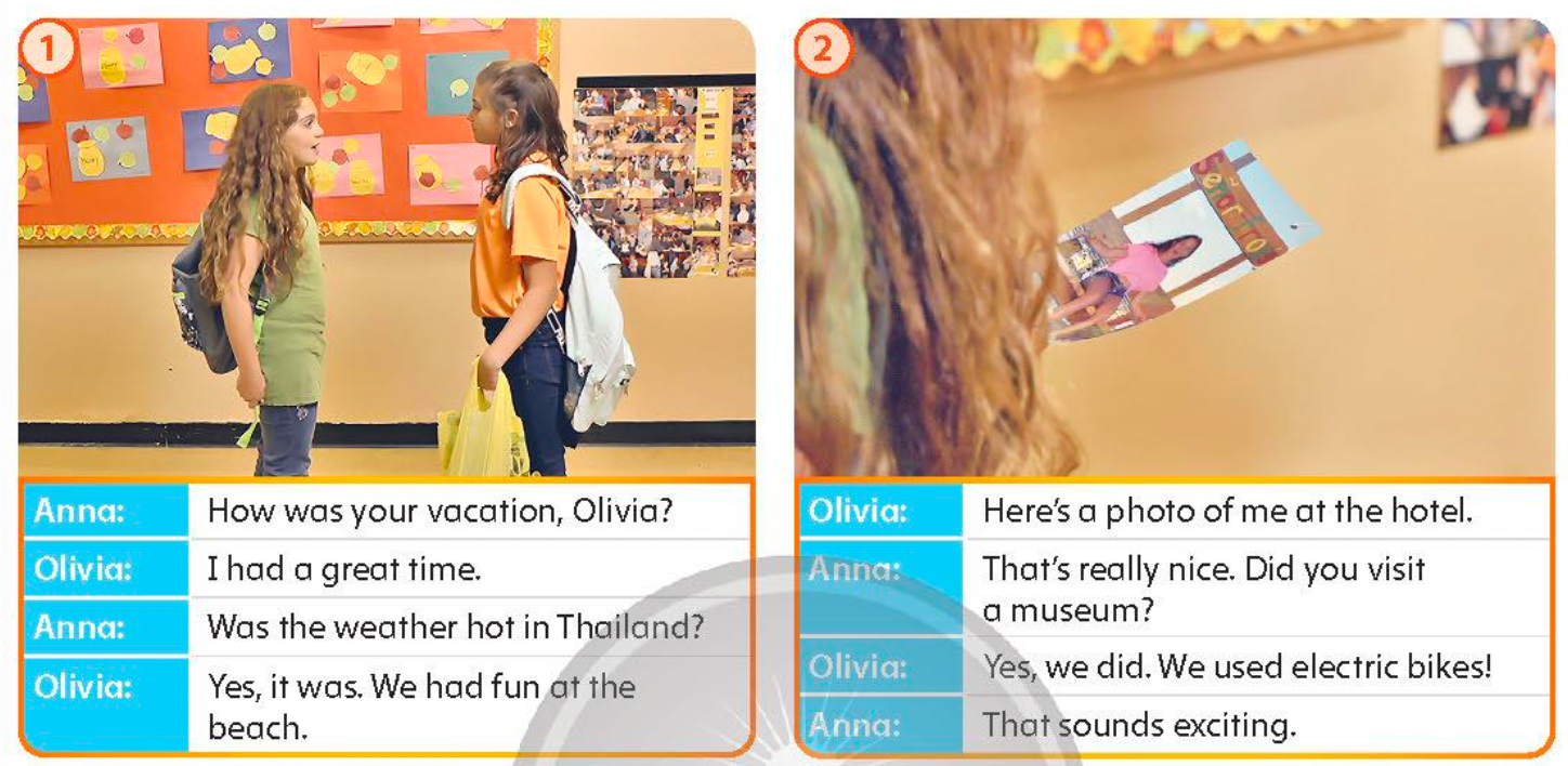 Tiếng anh lớp 5 Fluency Time! 2 lesson One trang 50 Family and Friends 0 1