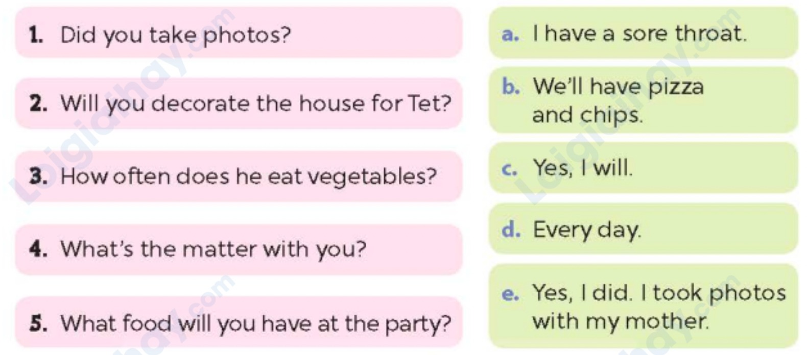 Tiếng anh lớp 5 Review 3 trang 36, 37 Global Success 2 1