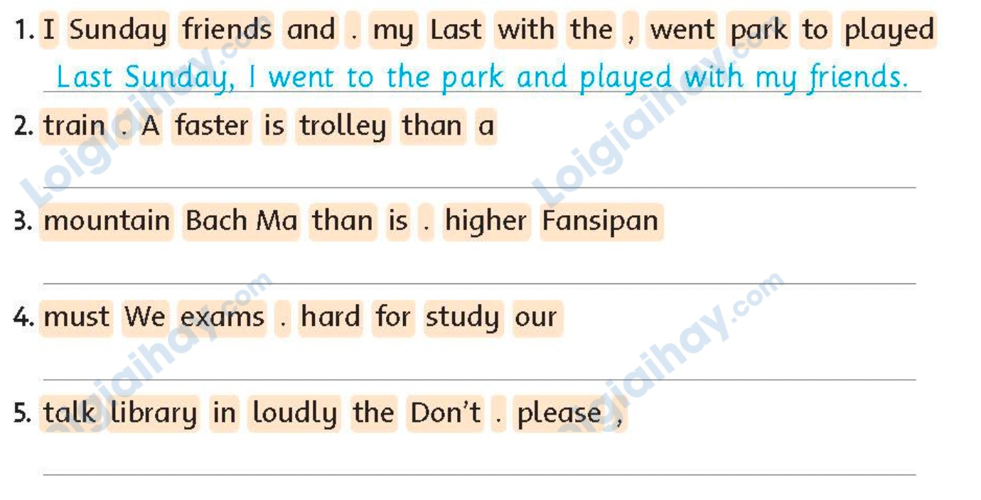 Tiếng anh lớp 5 Review 3 trang 72 Family and Friends 4 1