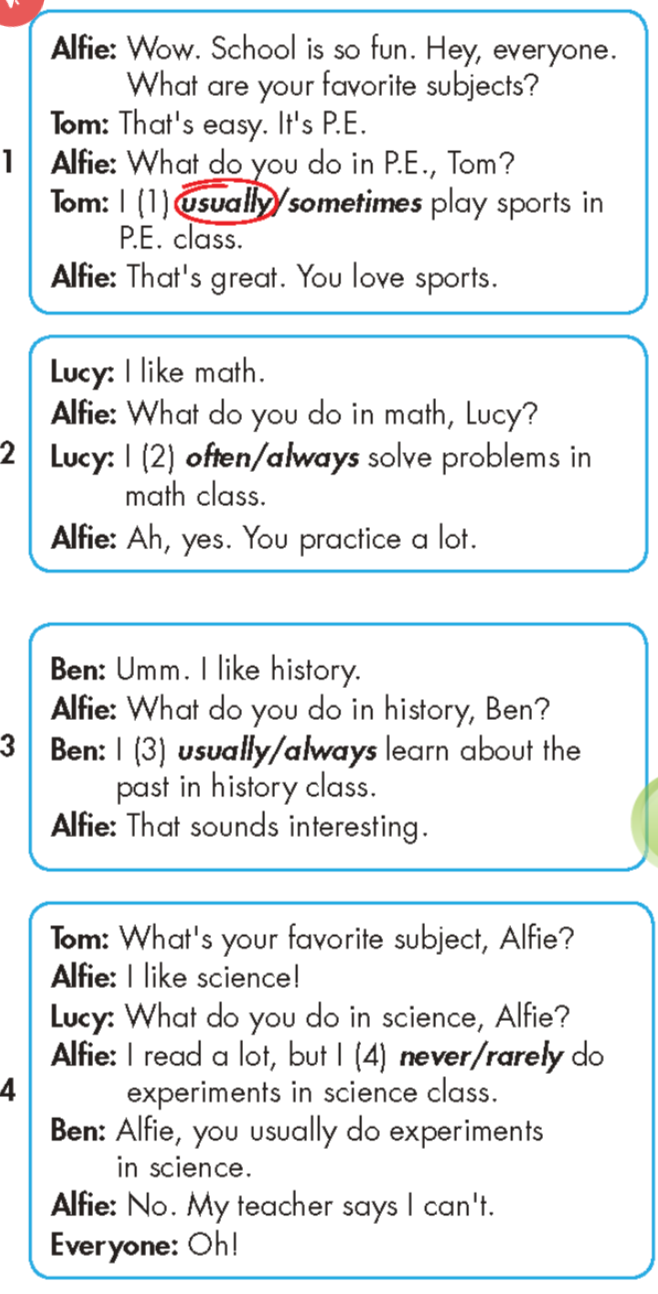 Tiếng anh lớp 5 Unit 1 lesson 3 trang 12 iLearn Smart Start 7 1