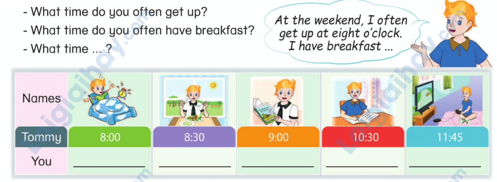 Tiếng anh lớp 5 Unit 10 lesson 3 trang 90 Phonics Smart 5 1