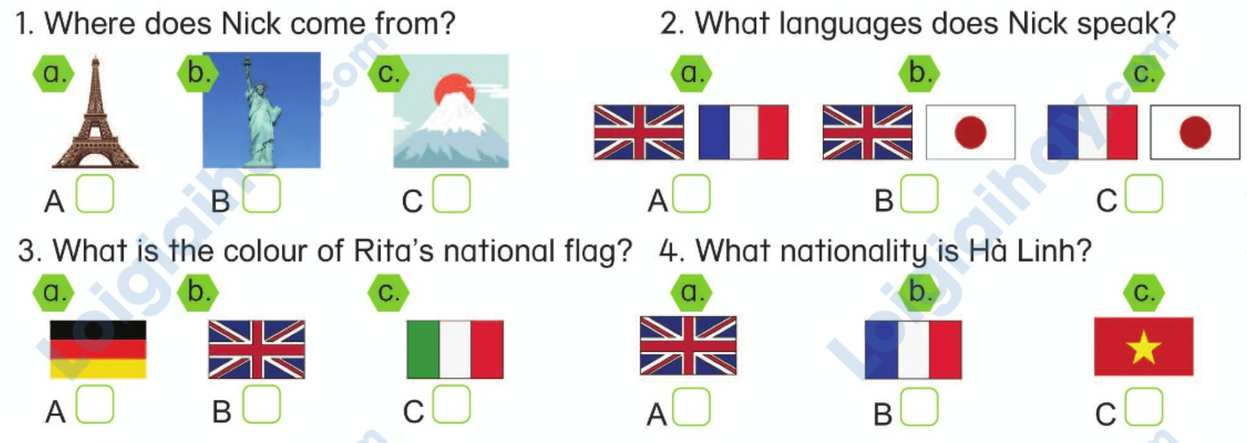 Tiếng anh lớp 5 Unit 12 lesson 3 trang 108 Phonics Smart 4 1