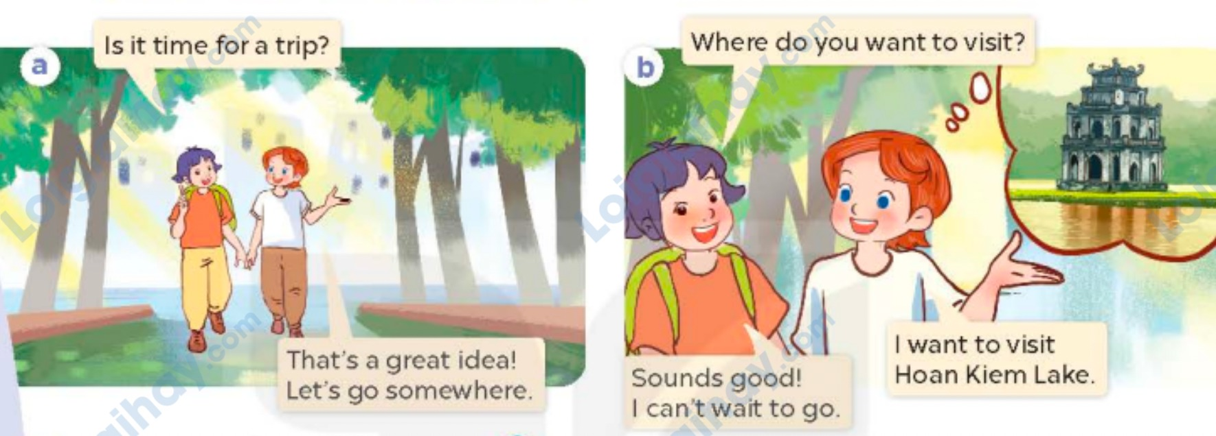 Tiếng anh lớp 5 Unit 18 lesson 1 trang 52, 53 Global Success 0 1