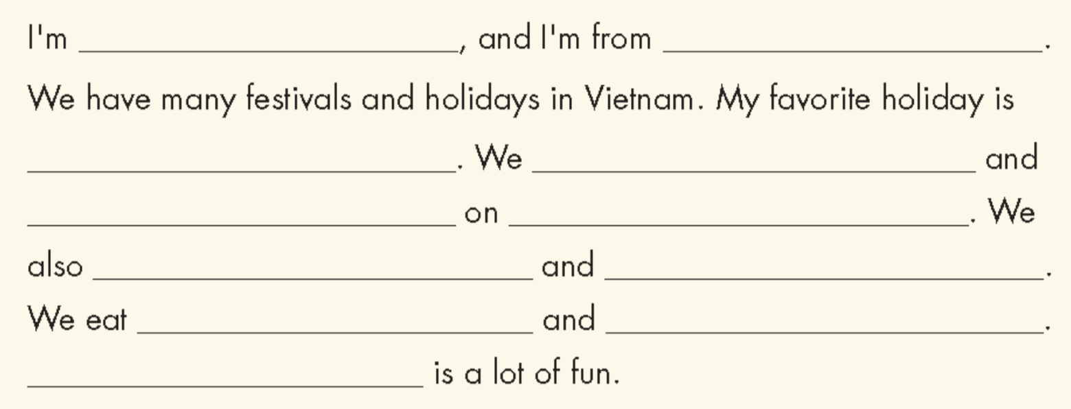 Tiếng anh lớp 5 Unit 2 Culture trang 29 iLearn Smart Start 11 1