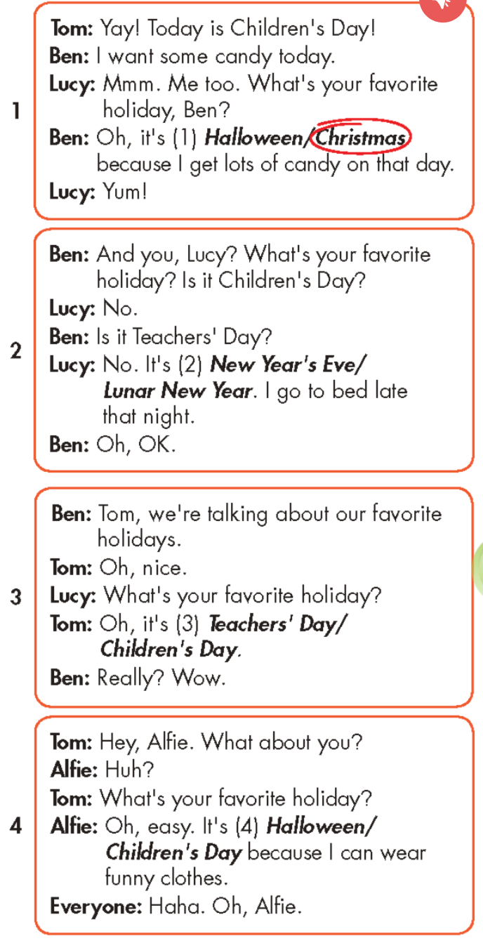 Tiếng anh lớp 5 Unit 2 lesson 1 trang 20 iLearn Smart Start 7 1