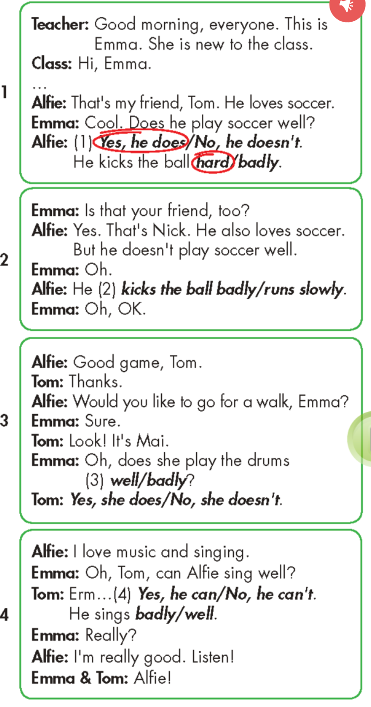 Tiếng anh lớp 5 Unit 3 lesson 1 trang 34 iLearn Smart Start 7 1