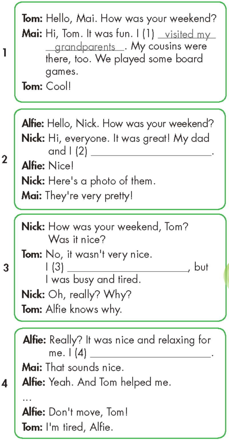 Tiếng anh lớp 5 Unit 3 lesson 3 trang 40 iLearn Smart Start 7 1