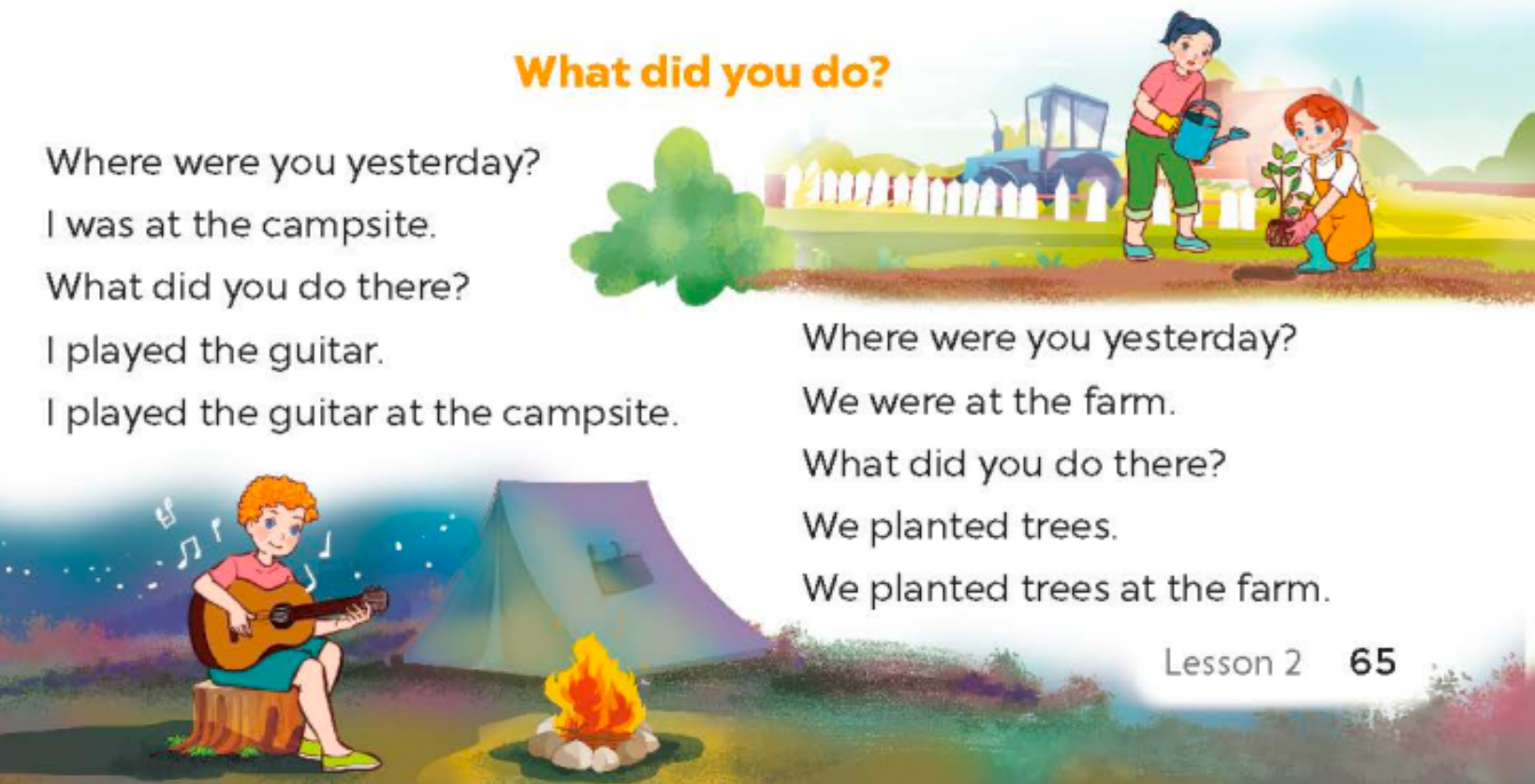 Tiếng anh lớp 5 Unit 9 lesson 2 trang 64, 65 Global Success 5 1