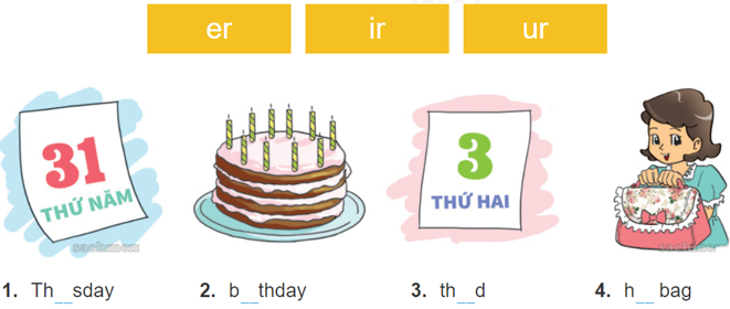 Tổng hợp bài tập Ngữ âm - Ôn hè Tiếng Anh lớp 4 0 3