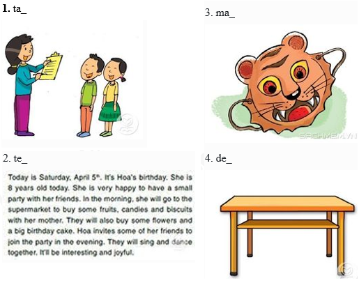 Tổng hợp bài tập Ngữ âm - Ôn hè Tiếng Anh lớp 4 0 9