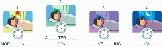 Tổng hợp bài tập Từ vựng - Ôn hè Tiếng Anh lớp 4 0 1