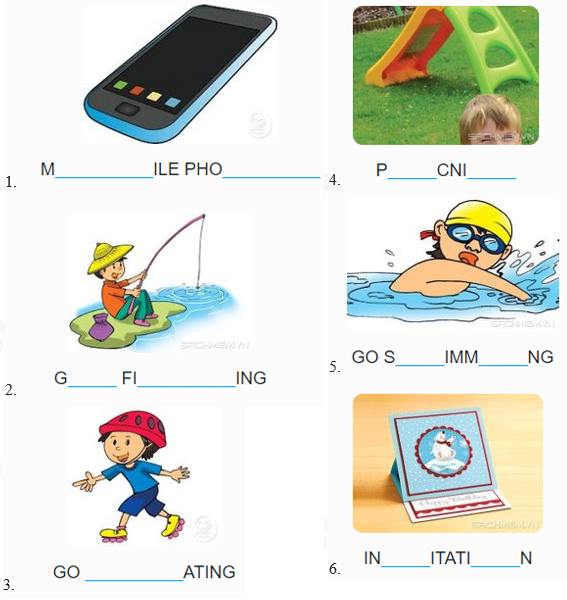 Tổng hợp bài tập Từ vựng - Ôn hè Tiếng Anh lớp 4 1 20