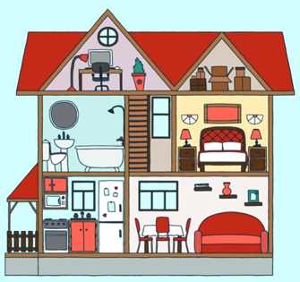 Trắc nghiệm Từ vựng Ngôi nhà Tiếng Anh 6 Right on! 0 16