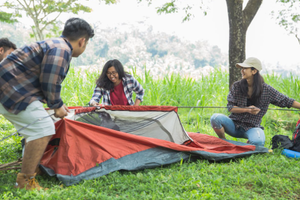 Image Example for putting up a tent