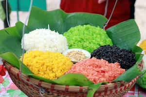 Image Example for five-colour sticky rice
