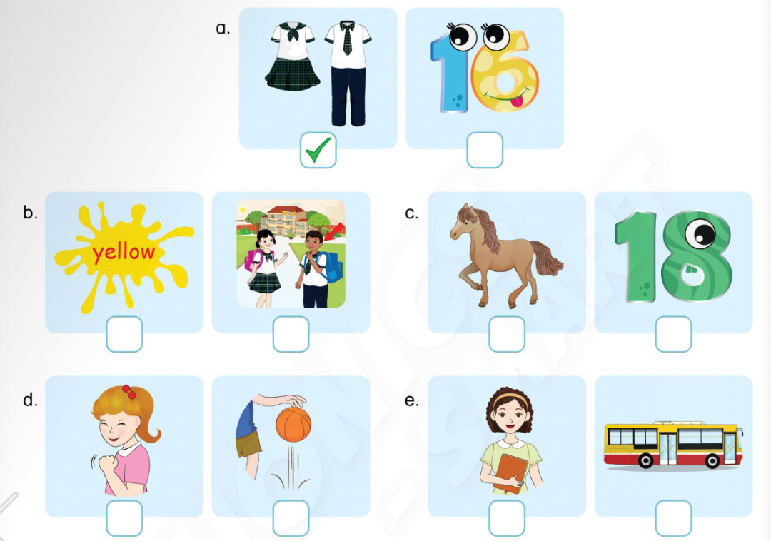 Unit 1. Back to school - SBT Tiếng Anh 4 - Phonics Smart 12 1