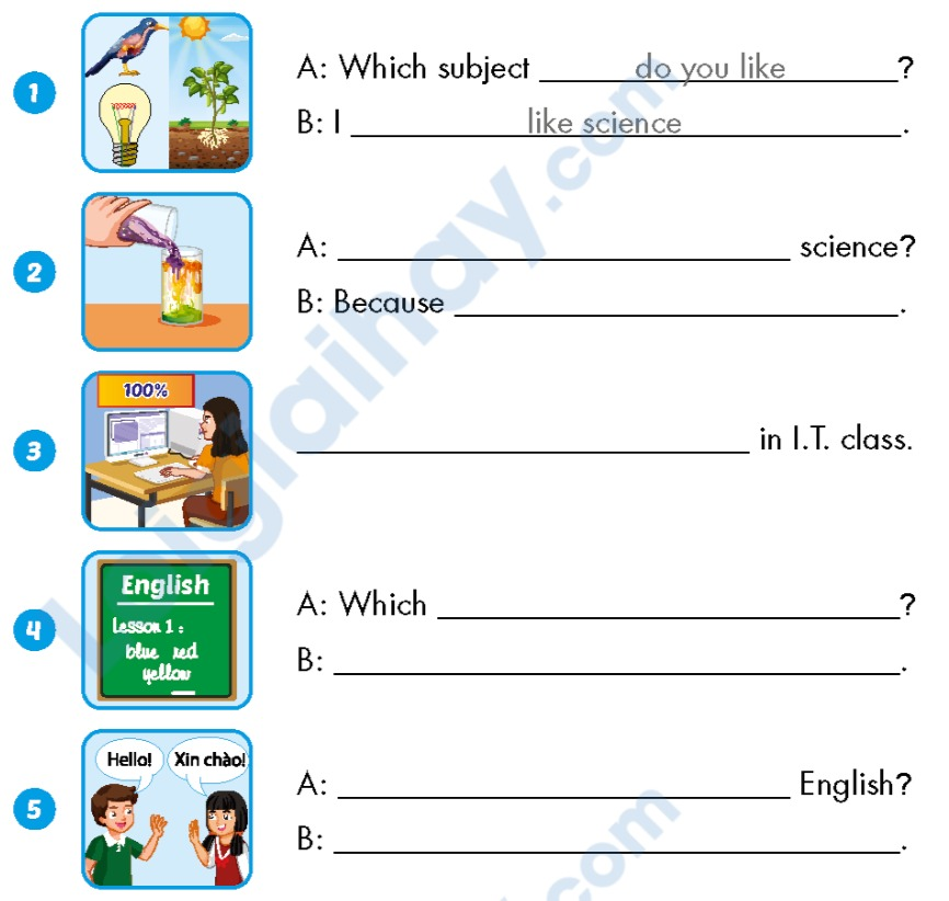 Unit 1. School - SBT Tiếng Anh 5 - iLearn Smart Start 19 1