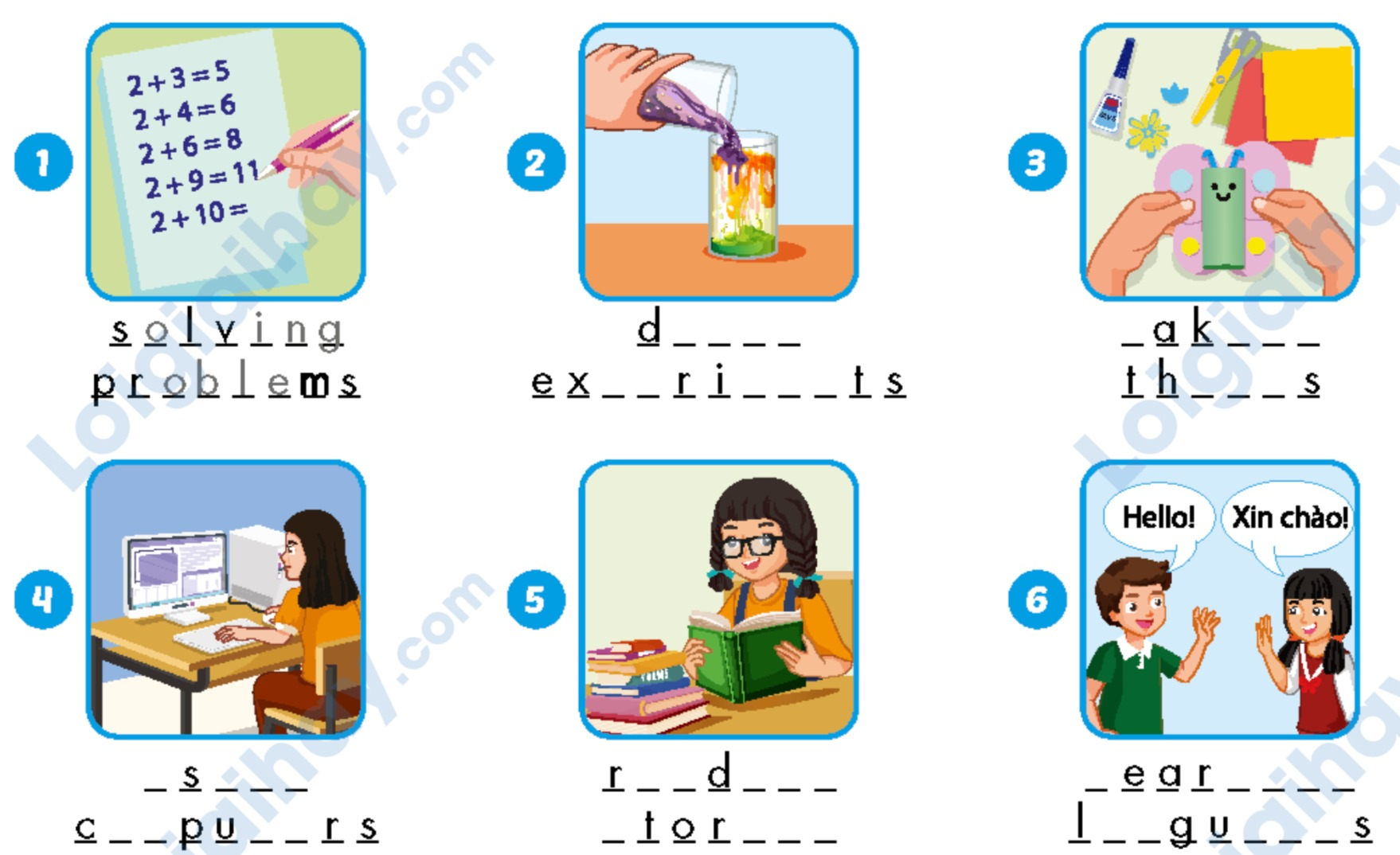 Unit 1. School - SBT Tiếng Anh 5 - iLearn Smart Start 4 1