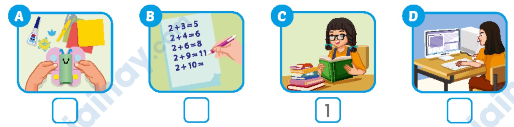 Unit 1. School - SBT Tiếng Anh 5 - iLearn Smart Start 6 1