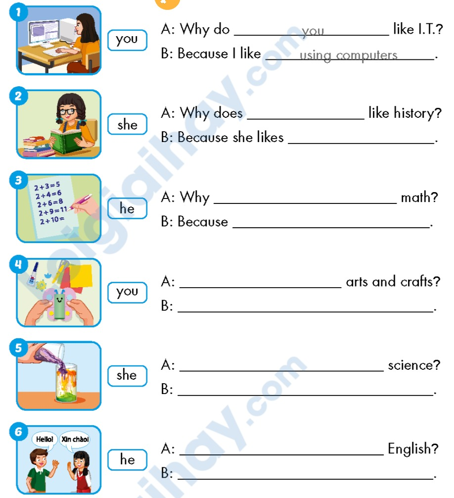 Unit 1. School - SBT Tiếng Anh 5 - iLearn Smart Start 7 1