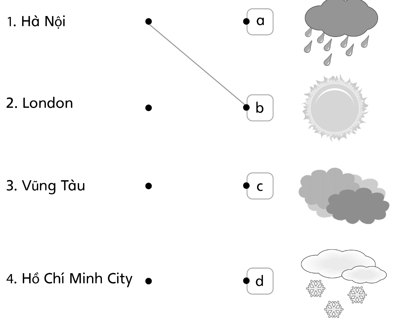 Unit 1. Weather and Clothes - SBT Tiếng Anh 4 - Explore Our World 3 1