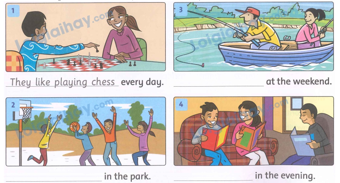 Unit 10. Do they like fishing? - SBT Tiếng Anh 4 - Family and Friends 1 1