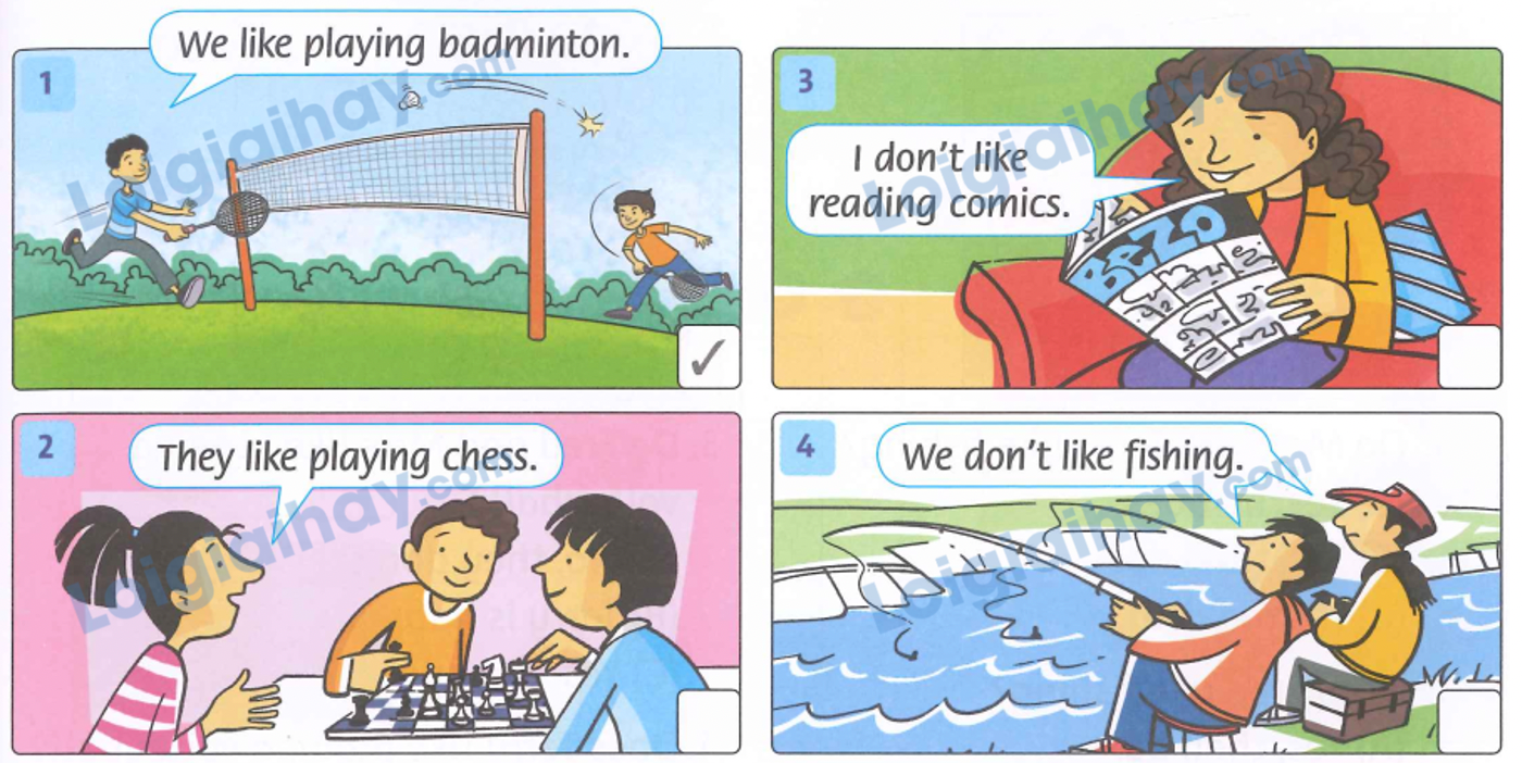 Unit 10. Do they like fishing? - SBT Tiếng Anh 4 - Family and Friends 2 1