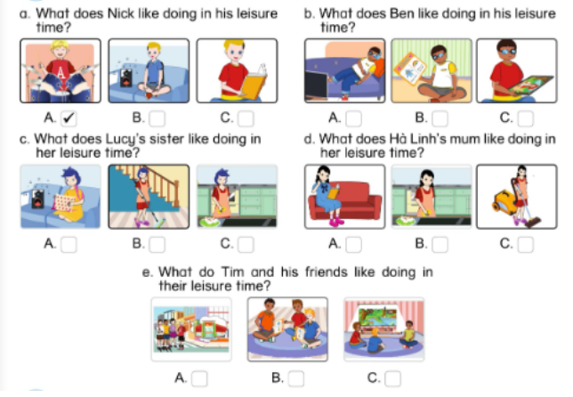 Unit 10. Leisure activities - SBT Tiếng Anh 5 - Phonics Smart 2 1
