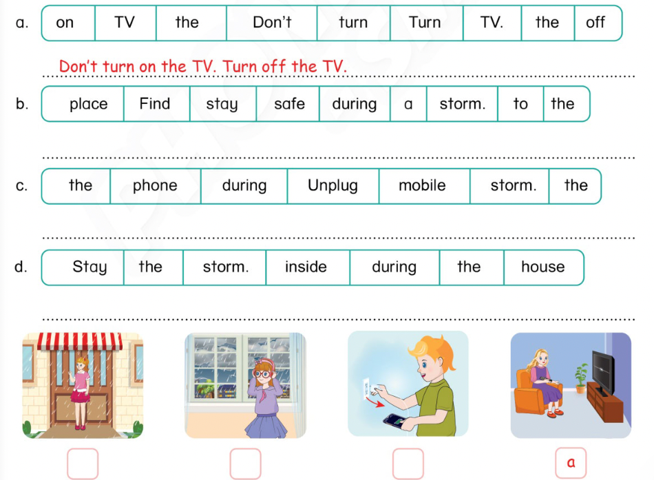 Unit 11. The weather - SBT Tiếng Anh 4 - Phonics Smart 15 1