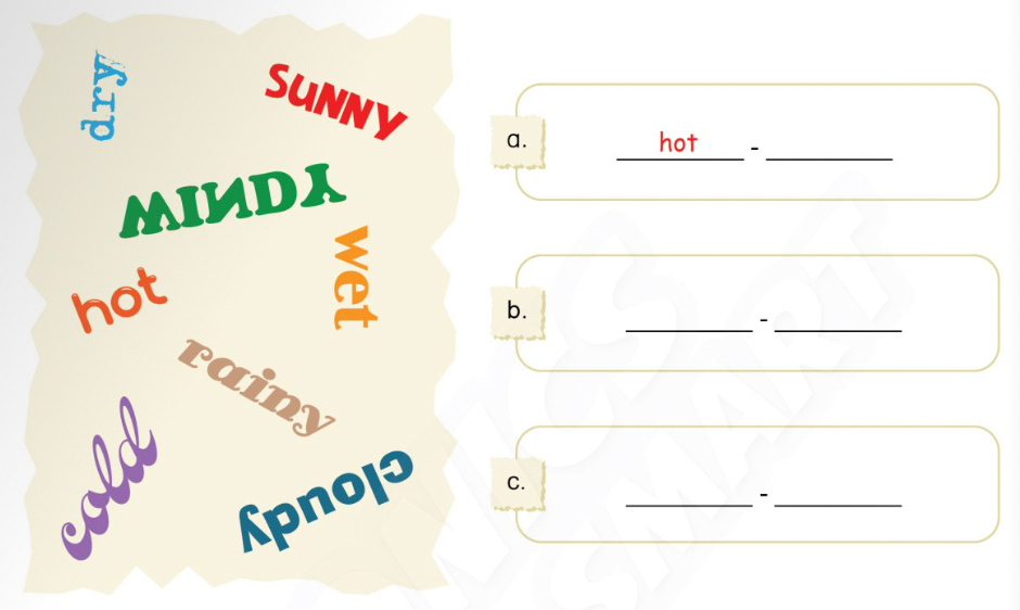 Unit 11. The weather - SBT Tiếng Anh 4 - Phonics Smart 4 1
