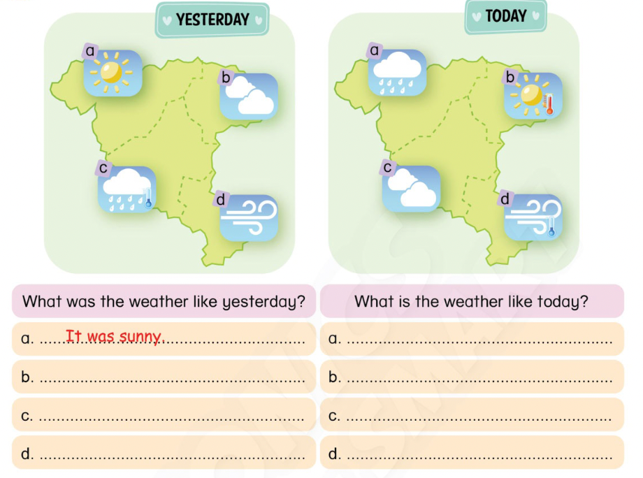 Unit 11. The weather - SBT Tiếng Anh 4 - Phonics Smart 6 1