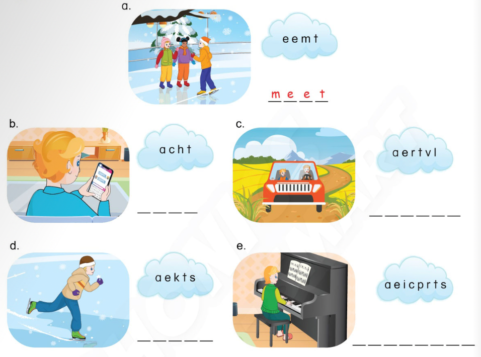 Unit 11. The weather - SBT Tiếng Anh 4 - Phonics Smart 8 1