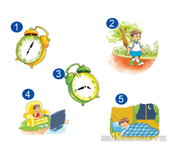 Unit 11. What time is it? trang 44 Sách bài tập (SBT) Tiếng Anh 4 mới 9 1