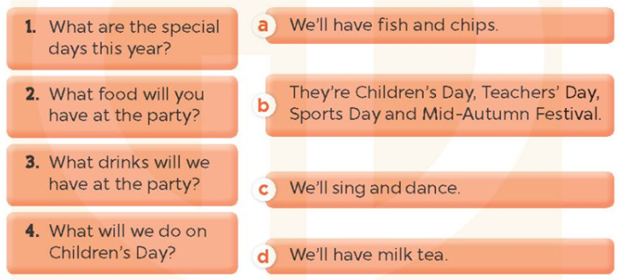 Unit 13. Our special days - SBT Tiếng Anh 5 - Global Success 4 1