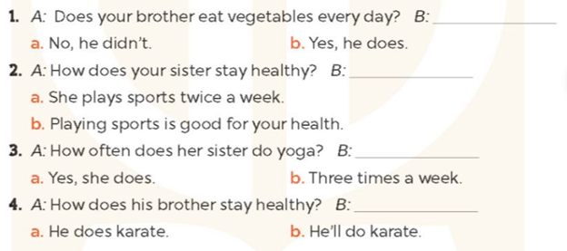 Unit 14. Staying healthy - SBT Tiếng Anh 5 - Global Success 4 1