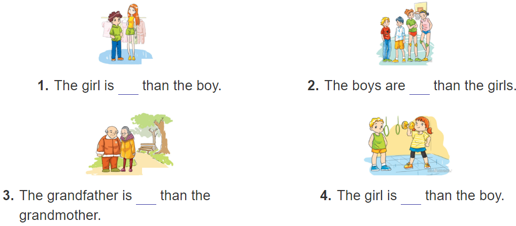 Unit 14. What does he look like? trang 56 Sách bài tập (SBT) Tiếng Anh 4 mới 3 1