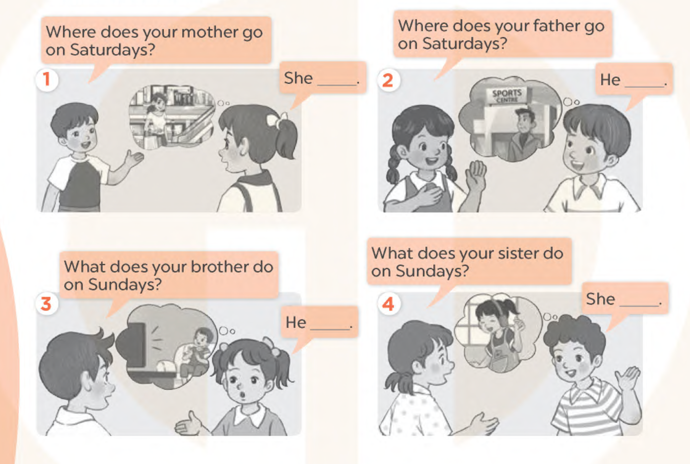 Unit 15. My family's weekends - SBT Tiếng Anh 4 - Global Success 6 1