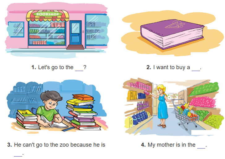 Unit 16. Let's go to the bookshop trang 64 Sách bài tập (SBT) Tiếng Anh 4 mới 1 1