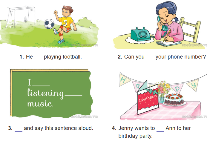 Unit 18. What's your phone number? trang 72 Sách bài tập (SBT) Tiếng Anh 4 mới 1 1