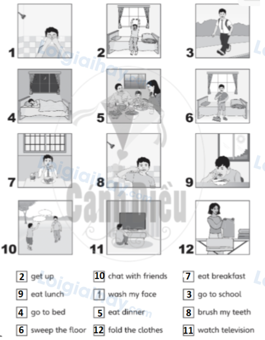 Unit 2. Day by day - SBT Tiếng Anh 4 - Explore Our World 3 2