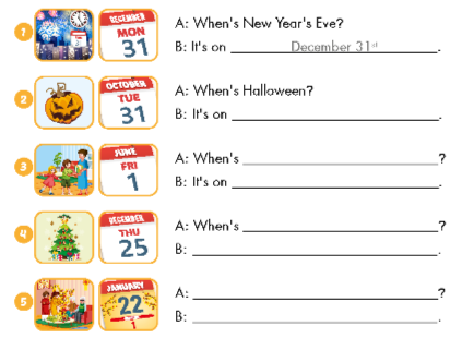 Unit 2. Holidays - SBT Tiếng Anh 5 - iLearn Smart Start 7 1