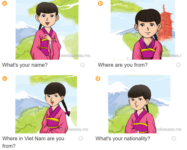 Unit 2. I'm from Japan trang 8 Sách bài tập (SBT) Tiếng Anh 4 mới 6 1